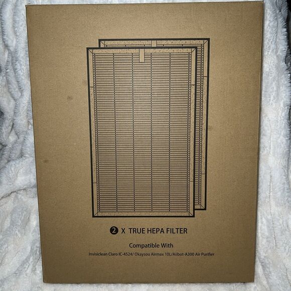 2 Replacement Filter Compatible w/ Invisiclean Claro IC-4524 Air Filter Purifier - Picture 1 of 5
